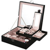 European Style Lock PU Leather Jewelry Box