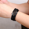 Multilayer Leather & Beads Fashion Bracelet
