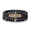 Multilayer Leather & Beads Fashion Bracelet