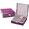 High-Capacity Jewelry Box Multicolor PU Leather Fashion Jewelry Box