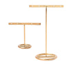 Earrings Large & Small T-Shape Golden Display, Stand & Rack
