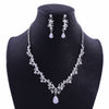 Crystal, Cubic Zirconia and Rhinestone Tiara, Necklace & Earrings Jewelry Set