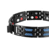 Blue Carbon Fiber Magnetic Titanium Bracelet