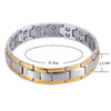 Silver & Gold Magnetic Bracelet 316L Stainless Steel Unisex
