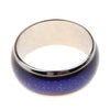 Stainless Zinc Alloy Mood Ring with Temperature Sensitive Inlay That Changes Colors with Your Mood