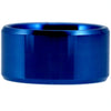 12mm Blue Beveled Tungsten Carbide Wedding Band