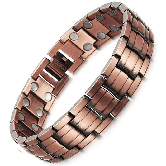 Red Copper Magnetic Bracelet with Germanium