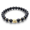 Natural Stone Beads and Buddha Charm Bracelet