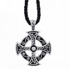 Silver Celtic Cross Pendant Choker Necklace