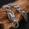 Vintage 925 Sterling Silver Dragon Chain Handcrafted Bracelet