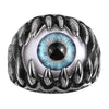 Dragon Teeth Evil Eye Men's Stainless Steel Ring - Innovato Store