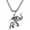 Elephant Pendant with Chain Necklace Three Colors