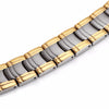 Gold and Silver Stainless Steel Magnetic Bracelet