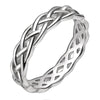 Celtic Knot 925 Sterling Silver High Polished Eternity 4mm Wedding Ring for Women - Innovato Store