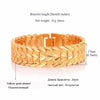 Gold Color Heart Wristband Bracelet for Women