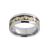 Golden Dragon Inlay over Black Carbon Fiber Tungsten Men’s Wedding Band - Innovato Store