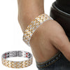 Double Row Stainless Steel Magnetic Bracelet
