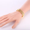 Gold Hand Chain Big Bracelet Bangle for Women