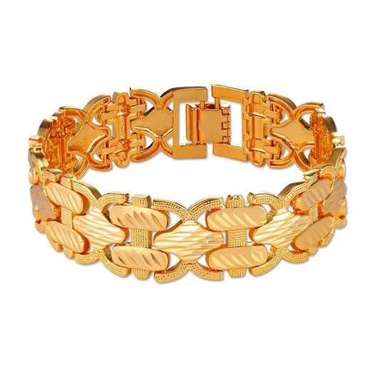 Gold Hand Chain Big Bracelet Bangle for Women