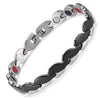 Silver & Black Luxury Ladies Magnetic Bracelet