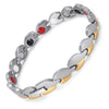 Silver & Black Luxury Ladies Magnetic Bracelet