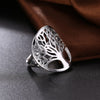 Silver Plated Silver Tree of Life Ring
