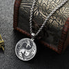 Stainless Steel Yin and Yang Dragon Pendant Necklace