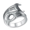 925 Sterling Silver Wrench Adjustable Ring