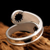 925 Sterling Silver Wrench Adjustable Ring
