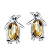 Austrian Crystal & Rhinestone Penguin Stud Earrings Women’s Jewelry - Innovato Store