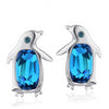 Austrian Crystal & Rhinestone Penguin Stud Earrings Women’s Jewelry - Innovato Store