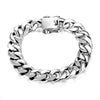High-Polished Chain Link 925 Sterling Silver Biker Vintage Bracelet