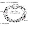 High-Polished Chain Link 925 Sterling Silver Biker Vintage Bracelet