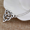 Silver Trinity / Triquera Knot Pendant Necklace