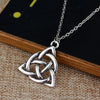 Silver Trinity / Triquera Knot Pendant Necklace
