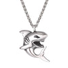 Stainless Steel Big Shark Pendant Necklace for Men