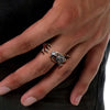 Silver Dragon 925 Sterling Silver Ring for Men