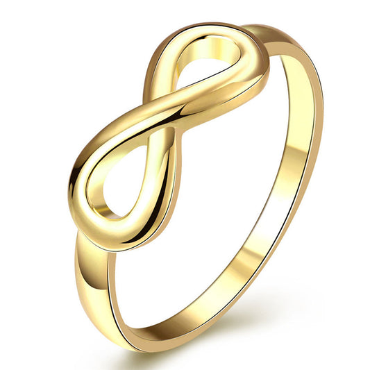 Gold & Silver Plated Infinity Women Wedding / Engagement Ring - Innovato Store