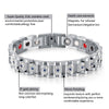 Rhinestone Bracelet for Women with Silver Plated Links