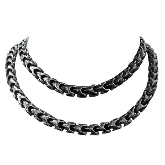 European Length Dragon Link Stainless Steel Fashion Necklace or Bracelet