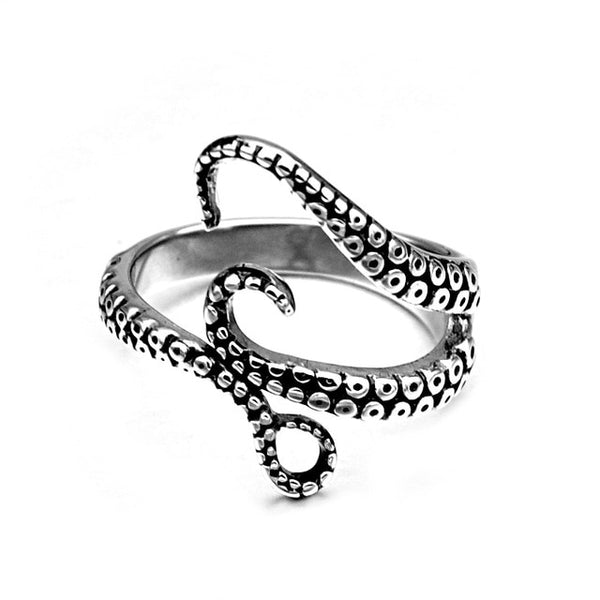 Hip Hop Octopus Silver & Gold Plated Punk Ring for Men and Women - Innovato Store