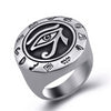 Stainless Steel Ancient Eye of Horus Ring