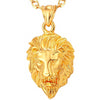 Big Lion Black Choker Pendant Necklace