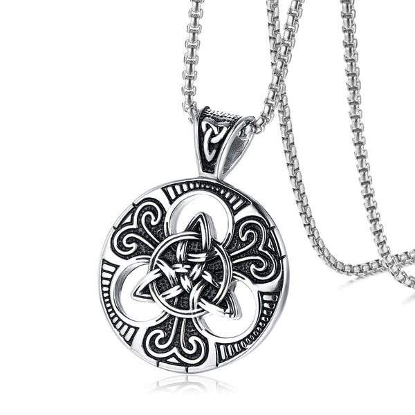 Stainless Steel Celtics Trinity Knot Pendant Necklace