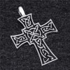Men’s Silver Celtic Knot Cross Pendant Necklace