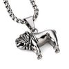 Stainless Steel HipHop Pug Dog Pendant Necklace For Men