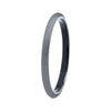 2mm Slim Grey Matte Finish Tungsten Carbide Plain Interior Engagement Ring