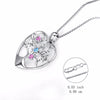 925 Sterling Silver with Colorful Cubic Zirconia Tree Of Life Pendant