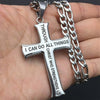 Men's Gold Plated Stainless Steel Cross Pendant