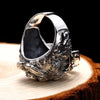 925 Sterling Silver Skull Ring with Adjustable Size - Innovato Store